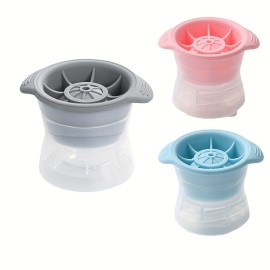 シリコン製アイスボールメーカーモールド、1-10L容量、22.68KG/24時間未満のアイス生産、充電なし、ウイスキー、家庭、寮での使用 - 丸いボールフローズンアイスキューブメーカー