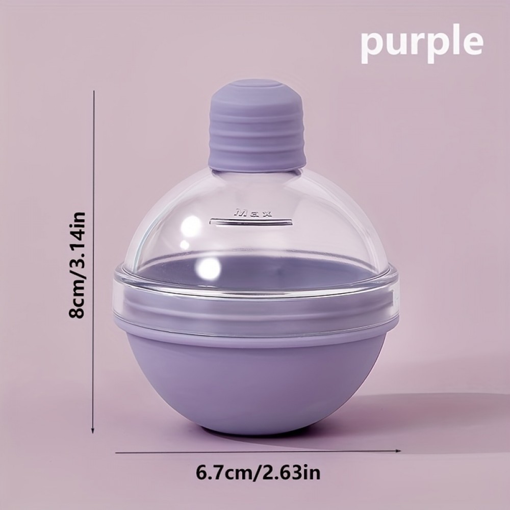 アイスボール 冷蔵庫用アイスボールメーカー4個セット、黄色・バスケット・紫の3色