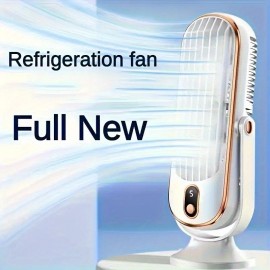 新型USBポータブル720°周囲ファン、多機能エアコンファン、5段階風速、デュアルモーター、勉強・オフィス・旅行・キャンプ・RV用に最適、クリスマス・ハロウィーン・イースター・バレンタイン・感謝祭の重要な5つの祝日に理想的なギフト