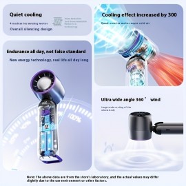 高速ポータブルハンドヘルドファン - USB充電式、1200mAhリチウムバッテリー、旅行やビーチへのアウトリング用軽量冷却デバイス、調整可能な傾斜付きミニパーソナルファン、旅行冷却アクセサリー|スリムデザイン|ポータブルファン