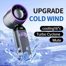 高速ポータブルハンドヘルドファン - USB充電式、1200mAhリチウムバッテリー、旅行やビーチへのアウトリング用軽量冷却デバイス、調整可能な傾斜付きミニパーソナルファン、旅行冷却アクセサリー|スリムデザイン|ポータブルファン
