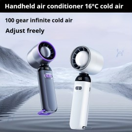 高速ポータブルハンドヘルドファン - USB充電式、1200mAhリチウムバッテリー、旅行やビーチへのアウトリング用軽量冷却デバイス、調整可能な傾斜付きミニパーソナルファン、旅行冷却アクセサリー|スリムデザイン|ポータブルファン