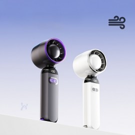高速ポータブルハンドヘルドファン - USB充電式、1200mAhリチウムバッテリー、旅行やビーチへのアウトリング用軽量冷却デバイス、調整可能な傾斜付きミニパーソナルファン、旅行冷却アクセサリー|スリムデザイン|ポータブルファン