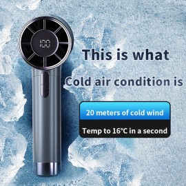 100段階の風量調節可能なハンドヘルドミニファン、吊り下げ可能なコンパクト＆ポータブル強風ファン