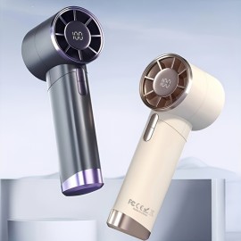 100段階の風量調節可能なハンドヘルドミニファン、吊り下げ可能なコンパクト＆ポータブル強風ファン