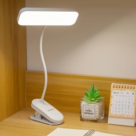 3段階調節可能な色温度、360°回転、デュアル電源オプションを備えた多機能USB充電式デスクランプ - 家庭、寮、オフィスでの使用に最適