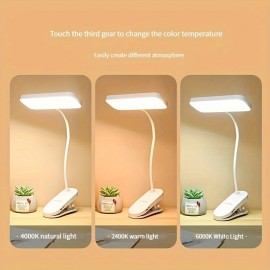 寝室のベッドサイドランプ LED デスクランプ、3つの照明モード、3つの明るさレベル、調光可能なオフィス作業用学校勉強用読書用タッチデスクランプ