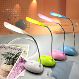 4色モード付きポータブルLEDデスクランプ、アイケアテクノロジー、読書・勉強用折りたたみデザイン - バッテリー駆動