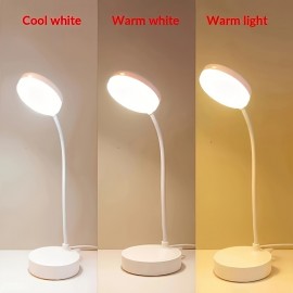 USB給電式LEDアイプロテクションデスクランプ、クール＆ウォームホワイト調光3段階切り替え可能