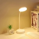 USB給電式LEDアイプロテクションデスクランプ、クール＆ウォームホワイト調光3段階切り替え可能