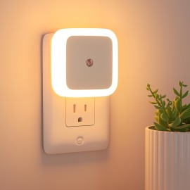 モーションセンサー付きのインテリジェントなLEDナイトライト - モダンなホワイトデザイン、ソフトな照明、省エネルギー 110-240V、寝室、キッチン、階段、廊下に最適、寝室照明 | モダンな壁ライト | 省エネルギー光源