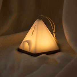 1個のテント型のLEDペンダントライト、USB充電式1200mAhリチウム電池、寝室、家庭、オフィス装飾、デスク＆シーン装飾用の多モードムード照明
