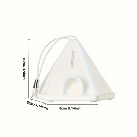 1個のテント型のLEDペンダントライト、USB充電式1200mAhリチウム電池、寝室、家庭、オフィス装飾、デスク＆シーン装飾用の多モードムード照明