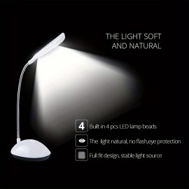 折りたたみ式LEDデスクランプ、アイケアテクノロジー搭載、読書・勉強用バッテリー駆動