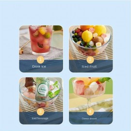 水入りプレスアイスボックス、便利なシリコン製氷箱、食品グレードのプレスアイスモールド、小型冷凍用家庭用アイスマーカー、家庭・屋外・キッチン・店舗用アイス作成ボックス
