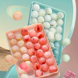 1個 アイストレー、丸型メッシュ製氷皿、33グリッド、家庭用キッチン対応、33玉アイスボックス、氷球作成機、丸型モールド、小型キッチンアクセサリー、レストラン・家屋・寮・商業施設などに最適