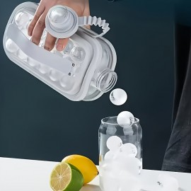 10個入り 丸型ボール製氷皿、大容量、折りたたみ式氷水筒、ABS素材、クリスマス、ハロウィン、バレンタインデーなど