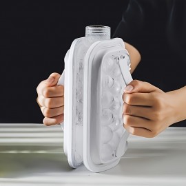 10個入り 丸型ボール製氷皿、大容量、折りたたみ式氷水筒、ABS素材、クリスマス、ハロウィン、バレンタインデーなど