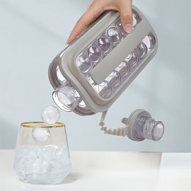 10個入り 丸型ボール製氷皿、大容量、折りたたみ式氷水筒、ABS素材、クリスマス、ハロウィン、バレンタインデーなど