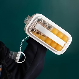 10個入り 丸型ボール製氷皿、大容量、折りたたみ式氷水筒、ABS素材、クリスマス、ハロウィン、バレンタインデーなど