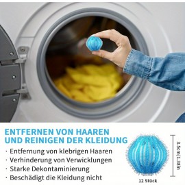 12個のプラスチック製ペット毛取り器、効果的なふん毛ボールとふん毛キャッチャー、毛取り器ふん毛フィルター、バッテリーなし、洗濯機用の実用的なアクセサリー、洗濯のケア