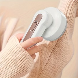 1個 USB充電式ファブリックシェーバー - ピンクアクセント付き電動リント・ピリングリムーバー、500mAhリチウムバッテリー、衣類・寝具・家具・カーペット・ソファ用ポータブルセーターデフューザー - 必須クリーニングガジェット、衣類用リントリムーバー