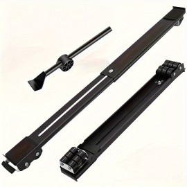 2PCS 2つの伸縮式家電家具取扱ローラー、ヘビーデューティー調整可能な洗濯機移動ブラケットベース、冷蔵庫洗濯乾燥機食器洗い機ベース用金属移動ブラケット（バールを送信）
