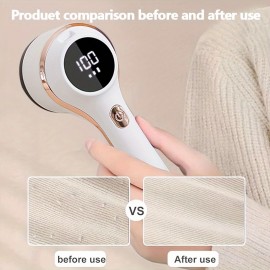1個の電気布シェーバー、充電式除毛器、ポータブルセーターデフザー、3モードの毛玉取り、衣類、寝具、家具、カーペット、ソファ用、800mAhバッテリー、USBまたはバッテリー駆動、最大電圧36V