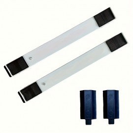 2つの白い伸縮式家電家具取扱ローラー、ヘビーデューティー調節可能な洗濯機移動スタンドベース、冷蔵庫洗濯機乾燥機食器洗い機移動スタンド金属ベース（バールを送信）