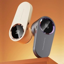 1pc 携帯用 USB 充電式 毛玉取り デジタルディスプレイ付き 合金鋼ブレード 携帯用 ファブリックシェーバー 衣類 ソファ 家具 カーペット用 500mAh リチウム電池駆動 コードレス 毛玉トリマー - DYFDYF