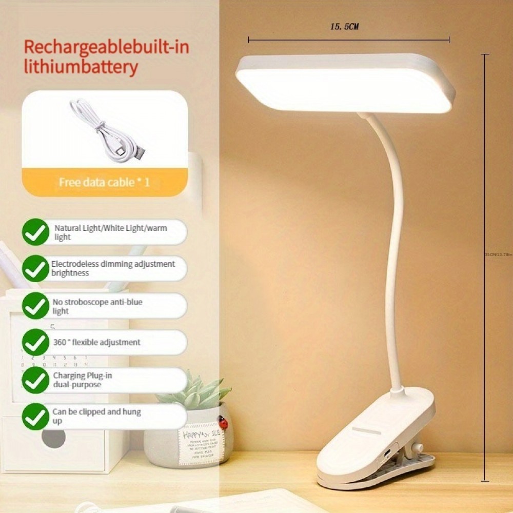 寝室のベッドサイドランプ LED デスクランプ、3つの照明モード、3つの明るさレベル、調光可能なオフィス作業用学校勉強用読書用タッチデスクランプ
